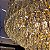 Pendente Redondo Cristal Ø80x46cm Dourado para 18 Lampadas E14 Bivolt - Imagem 4