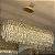 Pendente Cristal 120cm Dourado para 10 Lampadas E14 Bivolt - Imagem 3