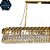 Pendente Cristal 120cm Dourado para 12 Lampadas E14 Bivolt - Imagem 3
