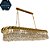 Pendente Cristal 120cm Dourado para 12 Lampadas E14 Bivolt - Imagem 1