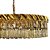 Pendente Redondo Cristal Ø60x26cm Dourado para 12 Lampadas E14 Bivolt - Imagem 2