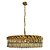 Pendente Redondo Cristal Ø60x26cm Dourado para 12 Lampadas E14 Bivolt - Imagem 3