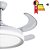 Ventilador Plafon AIR Plus Branco com Pa Retratil Controle Remoto e Led Integrado Multicolor - Imagem 2