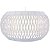 Pendente Imbuia Carimbo Branco 50X15cm para 4 Lampada E27 Bivolt - Imagem 1