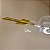 Pendente Zeep Dourado e Transparente 25X153cm  c/ LED 12W 3000K - Imagem 2