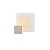 Arandela Almenara Dourada Fosco 27x27x3,5cm c/LED 1,8w 3000k 180lm 127v - Imagem 1