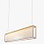 Pendente Almenara Dourado Fosco 120x25x10cm c/ LED 20,7w 3000k 2070lm 127v - Imagem 1