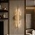 Arandela Dourado Fosco Bolle Rock Tripla 35x100mt com Led 45w 3000k 127v - Imagem 2