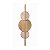 Arandela Dourado Fosco Bolle Rock Tripla 35x100mt com Led 45w 3000k 127v - Imagem 1
