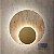 Arandela Bolle Rock Dourado Fosco 35x35x8cm c/ LED 14,7w 3000k 1470lm 127v - Imagem 1