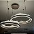 Pendente HPD6217 com 2 aros 60x50cm LED 180W Bivolt com Controle Remoto - Imagem 3