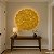 Arandela HAR9120 Circulo de Folhas Douradas 80cm para 10 lampadas G9 - Imagem 2