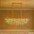 Pendente HPD9118 Dourado c/Cristal 1.50 Metros para 15 lampadas G9 - Imagem 4