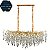 Pendente HPD9118 Dourado c/Cristal 1.50 Metros para 15 lampadas G9 - Imagem 1