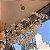 Pendente HPD9108 Dourado com Cristal 1.50 metros c/ 1.20 metros de fio para 15 lampadas G9 - Imagem 4