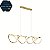 Pendente HPD3619 Dourado Inox 1.50cm c/ 2 metros de Cabo c/LED 3000K - Imagem 1