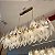 Lustre Concha Horizontal HPD4370 1.20cm c/ 1 Metro de Corrente para 17 Lampadas E14 - Imagem 2