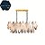 Lustre Concha Horizontal HPD4370 1.20cm c/ 1 Metro de Corrente para 17 Lampadas E14 P/ 17/E14 - Imagem 1