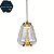 Pendente Vidro Piramide HPD7978 23cm de Diametro c/ 1,50 Metros de Fio com LED 3000K - Imagem 1