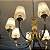 Lustre Vintage com 8 bracos D7532-8 Bronze 86x43 para 8 lampadas E14 - Imagem 3