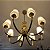 Lustre Vintage com 8 bracos D7532-8 Bronze 86x43 para 8 lampadas E14 - Imagem 4