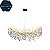 Pendente HPD3625  Dourado Cristal com 1.40m para 16 lâmpadas G9 - Imagem 1