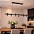 Pendente HPD2029 1.20x10x1.50 Preto c/ LED 70w 3000k - Imagem 2