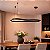 Pendente HPD2019 Preto 1 metro c/ Led 40w Bivolt - Imagem 3