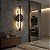 Arandela Preto Smoking Bolle Rock Tripla 35x100mt com Led 45w 3000k 127v - Imagem 2