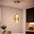 Pendente HPD1892 Vidro Champanhe 15cm c/ Led 4w 3000k Bivolt - Imagem 2