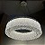 Pendente Cristal Redondo HPD4330 Cromado 60 cm com Led Integrada 160w - Imagem 2