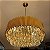 Lustre HPD8436 Metal e Cristal Dourado 60cm para 15 Lâmpadas E14 - Imagem 2