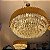 Lustre HPD8438 Metal e Cristal Dourado 80cm para 22 Lâmpadas E14 - Imagem 2
