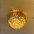 Plafon HPF8455 Metal e Cristal Dourado 45cm para 6 Lâmpadas E14 - Imagem 2