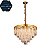 Lustre Redondo HPD8412 Dourado 60cm para 16 lâmpadas E14 - Imagem 1