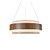 Pendente Petra 1622 Imbuia Cilíndrico 20x80 cm  c/ Led 58w 3000k Bivolt - Imagem 1