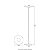 Coluna Dot 1119 Preta 159,5xØ33cm com Led Integrado 12w 3000k Bivolt - Imagem 3