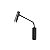 Arandela ARK 1156/1 Preto com Interruptor 21,4x22,9cm com Led 2w 3000k 150lm Bilvolt - Imagem 1