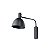 Arandela Novel 1158/1 Preto com Interruptor 19,4xØ12x32cm para 1 Lâmpada MR11/ MR16 - Imagem 1