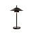 Luminária de Mesa 1138/1 Preto Lilio 39x24cm com Led 4w 3000k 300lm Bivolt - Imagem 1