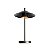 Luminária de Mesa 1138/1 Preto Lilio 39x24cm com Led 4w 3000k 300lm Bivolt - Imagem 2