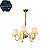 Lustre HPD7305 Bronze com Cúpula 63x47cm para 5 Lâmpadas E14 - Imagem 1