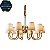 Lustre HPD7310 Bronze com Cúpula 89x53cm para 10 Lâmpadas E14 - Imagem 1