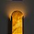 Arandela Hayla G 6701 Dourado Fosco com Pedra Onix Led 34,2w 3000k 110V - Imagem 3