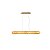 Pendente Hayla G 6713 Dourado com Pedra Onix 110x10x12CM com Led 26,6w 3000k 110v - Imagem 1