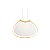 Pendente Balonê Almenara 6596 Dourado 60x45cm com Led 3,6w 3000k 110v - Imagem 1