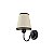 Arandela Candelabro 2601P Preta com Cúpulas para 1 Lâmpada E27 - Imagem 1