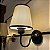 Arandela Candelabro 2601P Preta com Cúpulas para 1 Lâmpada E27 - Imagem 2