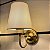 Arandela Candelabro 2601D Dourada com Cúpulas para 1 Lâmpada E27 - Imagem 2