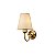 Arandela Candelabro 2601D Dourada com Cúpulas para 1 Lâmpada E27 - Imagem 1